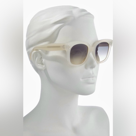 ✨New CELINE New Audrey Square Gradient Sunglasses CL4002UN Translucent Ivory - Picture 13 of 13